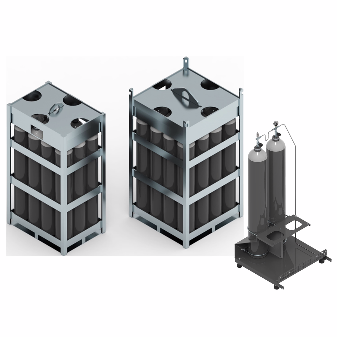 Nardi high-pressure breathing air cylinder storage racks