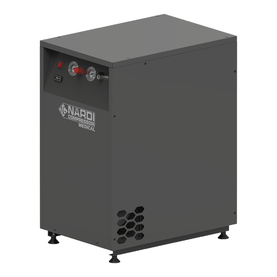 Nardi Extreme S silenced cabinet medical and dental compressor