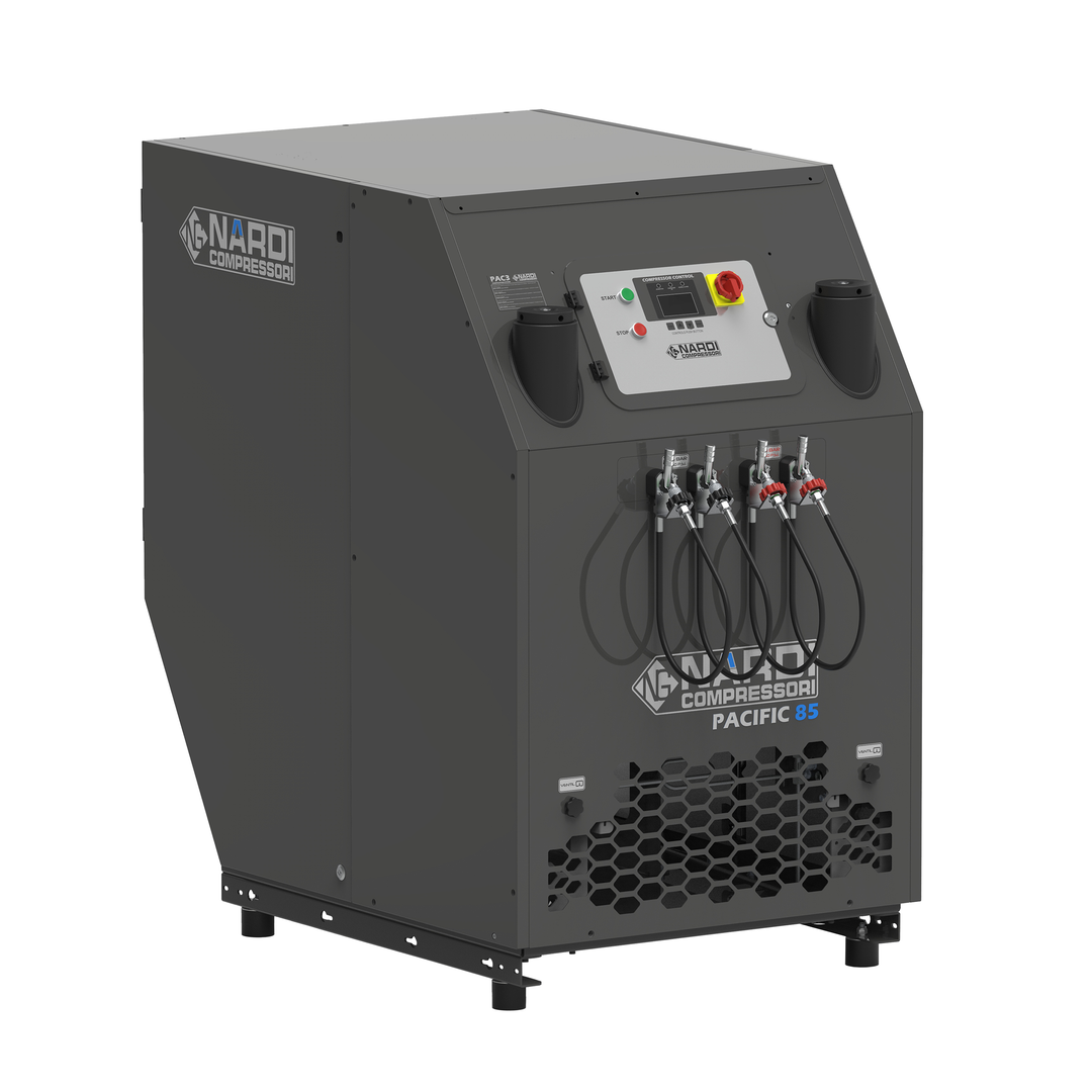 Nardi Pacific CX — High-Output Silenced Stationary Breathing Air Compressor