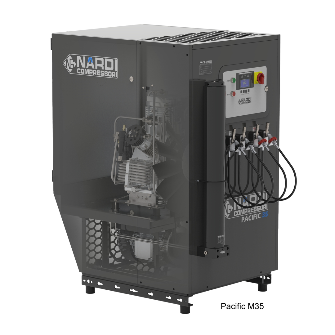 Nardi Pacific M — Silenced Stationary Breathing Air &amp; Industrial Compressor