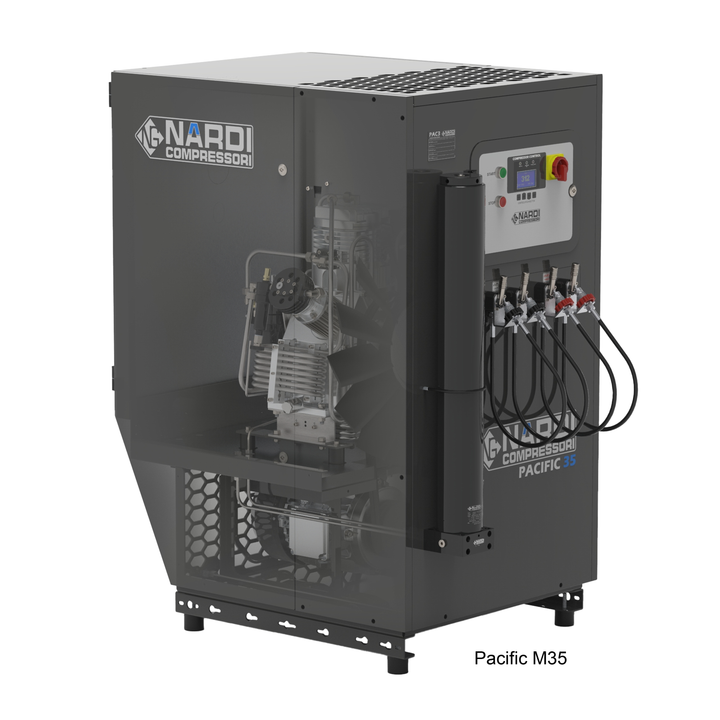 Nardi Pacific M — Silenced Stationary Breathing Air &amp; Industrial Compressor
