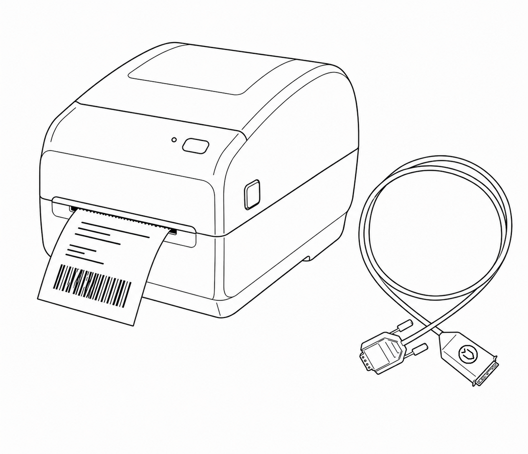 Divesoft printer and He/O2 printer cable set