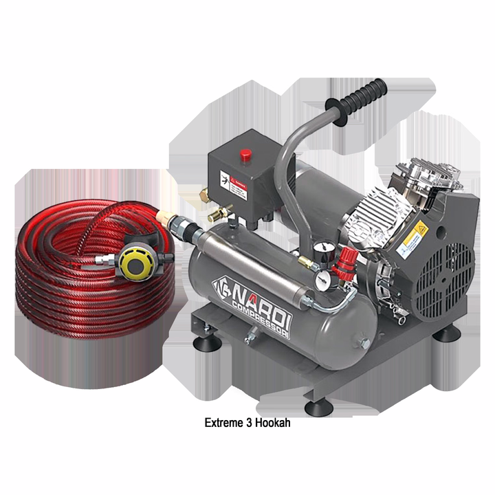 Nardi Extreme Hookah 3 (12V/24V DC) compressor with air hose