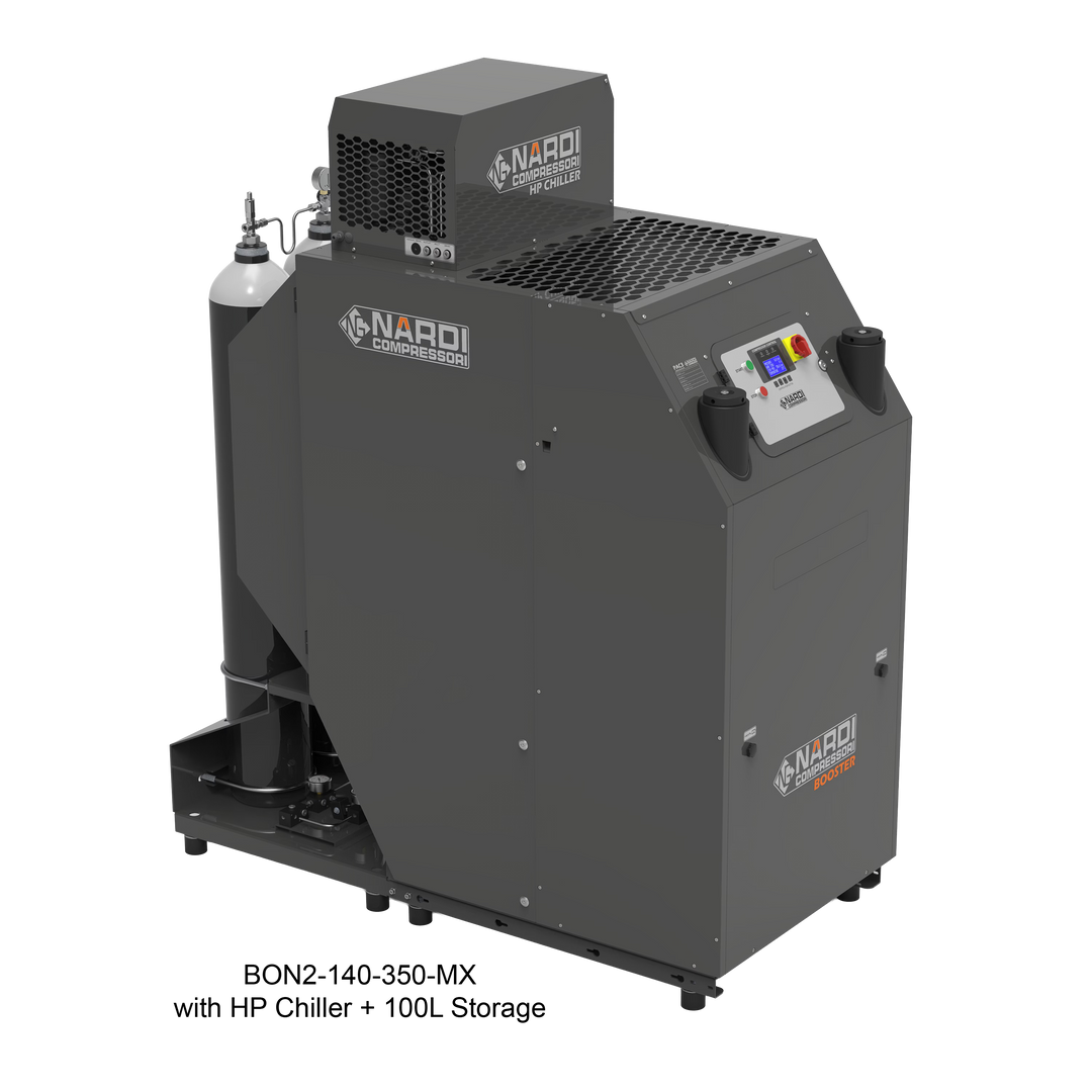 Nardi BON2-140 booster, frame MX, with high pressure chiller and 100 L storage