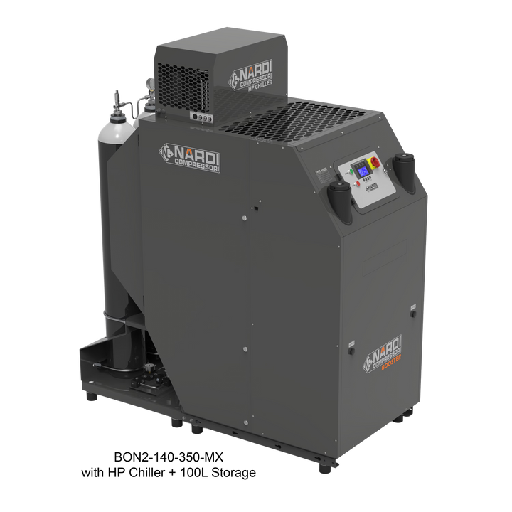 Nardi BON2-140 booster, frame MX, with high pressure chiller and 100 L storage
