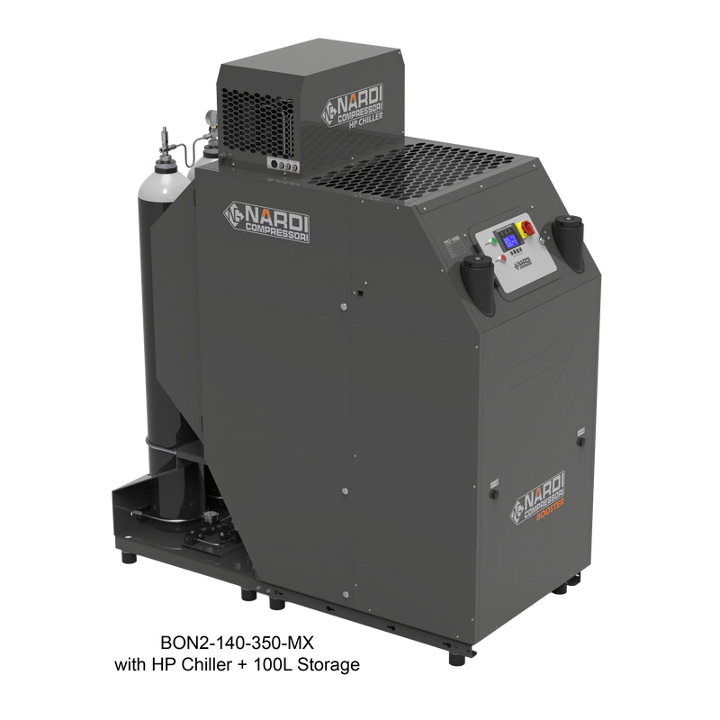 BON2-140 in frame MX with high pressure chiller and 100 L storage