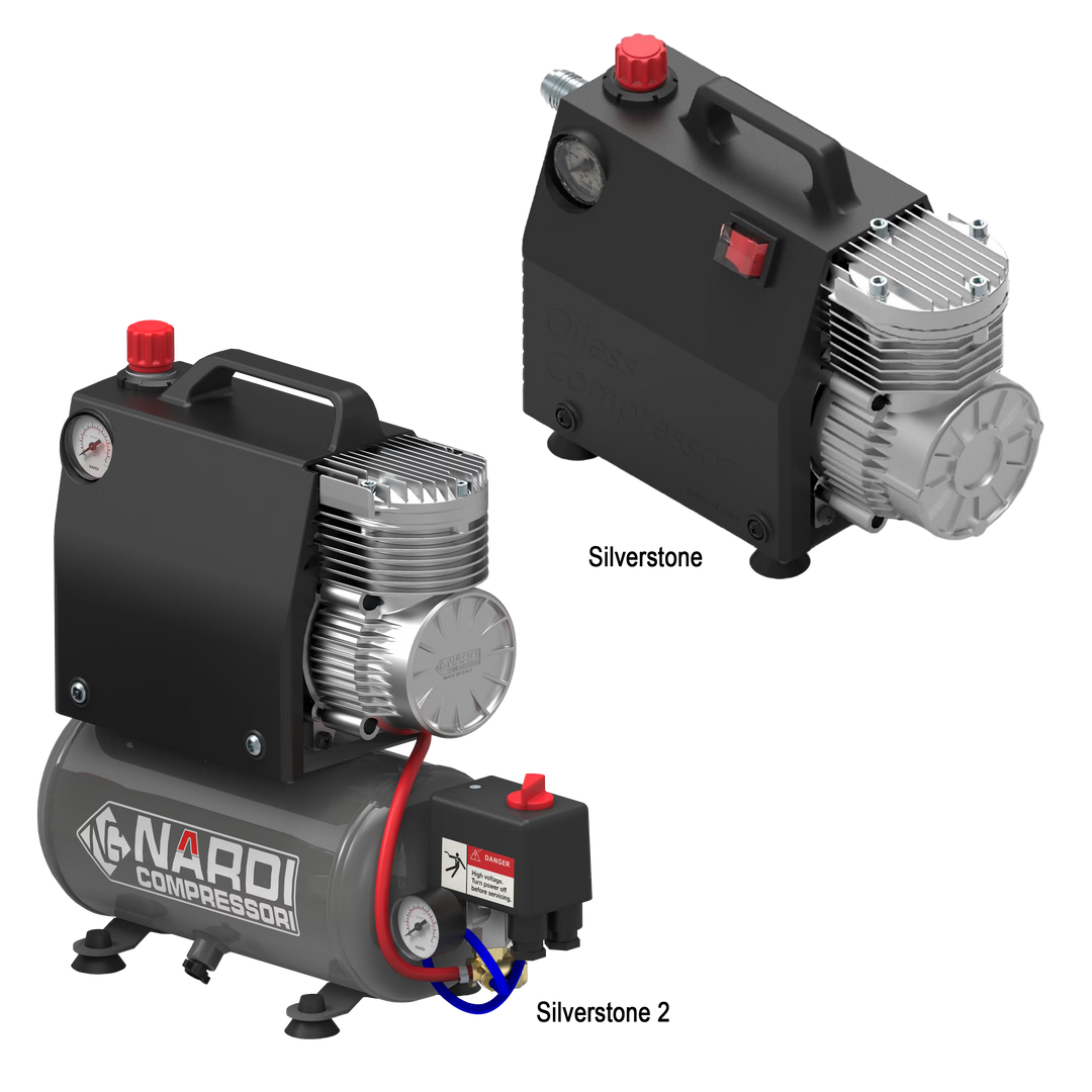 Nardi Silverstone oil-free compressor range