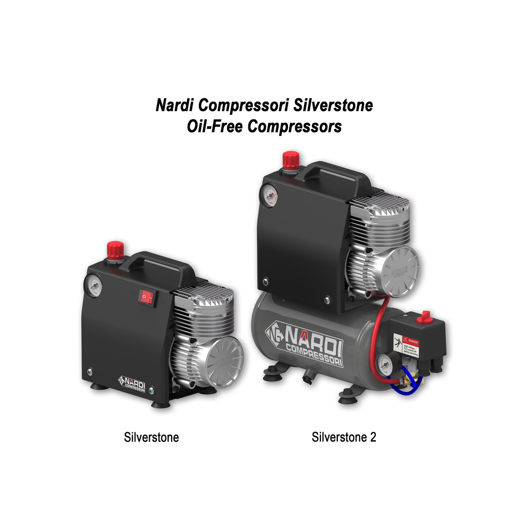 Nardi Silverstone and Silverstone 2 oil-free compressors